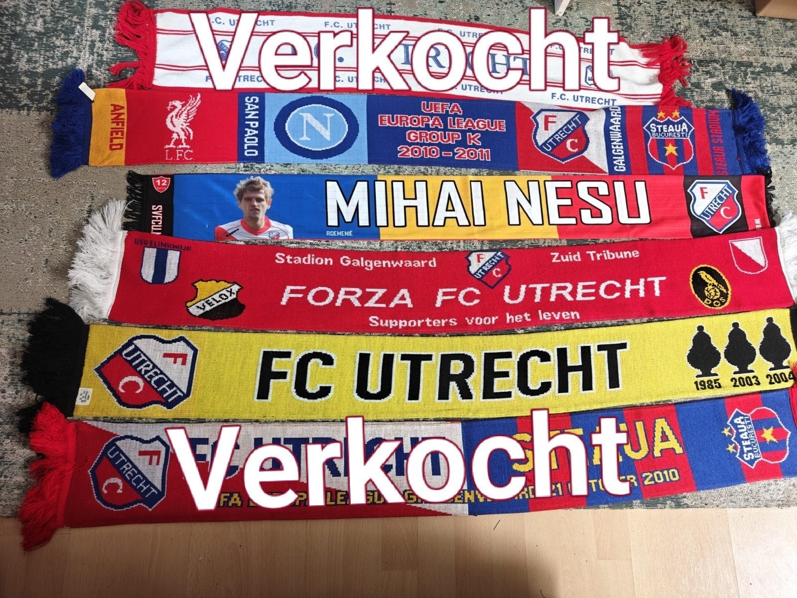 Verschillende FC Utrecht sjaals, Ophalen of Verzenden, Zo goed als nieuw, F.C. Utrecht, Overige typen