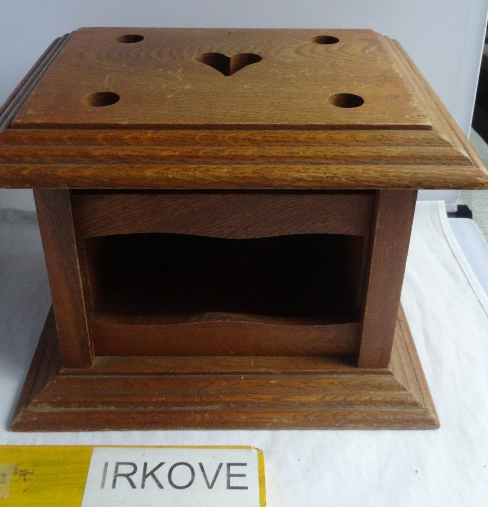LEUKE HOUTEN VOETEN STOOF * Mooie Staat *, Antiek en Kunst, Antiek | Woonaccessoires, Verzenden