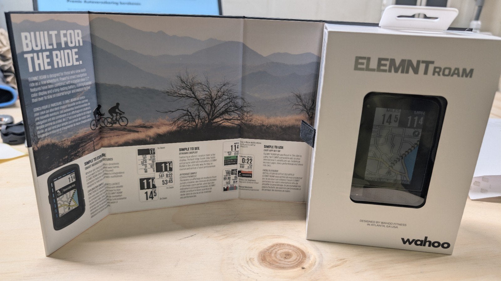 Wahoo Elemnt Roam 1 GPS Fietscomputer, Fietsen en Brommers, Fietsaccessoires | Fietscomputers, Ophalen of Verzenden, Draadloos