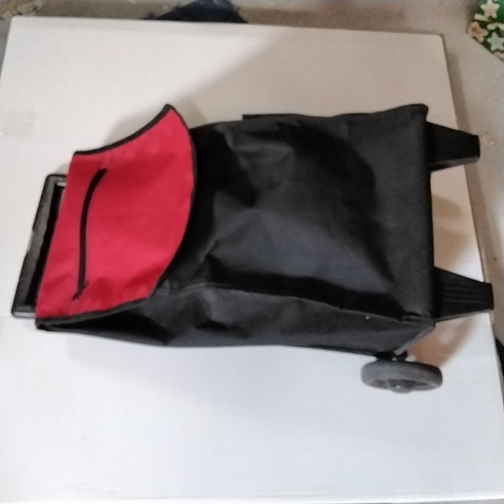 Boodschappen karretje, Gebruikt, Zwart, Ophalen of Verzenden, 75 cm of meer