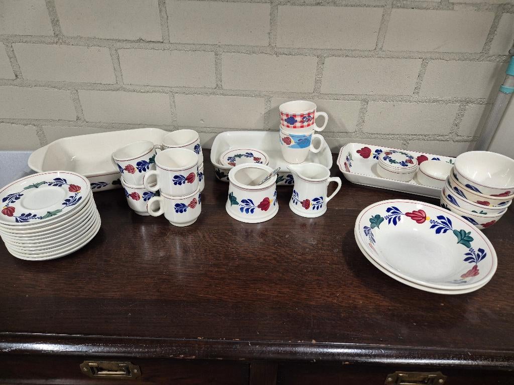 Boerenbond servies, Huis en Inrichting, Keuken | Servies, Ophalen, Aardewerk, Boerenbont, Schaal of Schalen