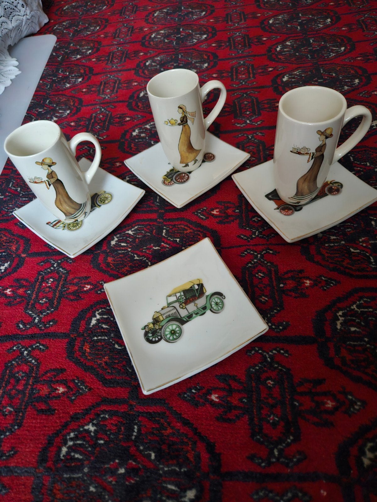 Vintage JET Ter Steege Rijssen The Netherlands Mokken Set, Antiek en Kunst, Ophalen