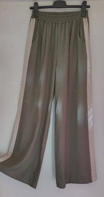 Linnen wide leg broek pantalon M L, Maat 38/40 (M), Ophalen of Verzenden, Zo goed als nieuw, Lang