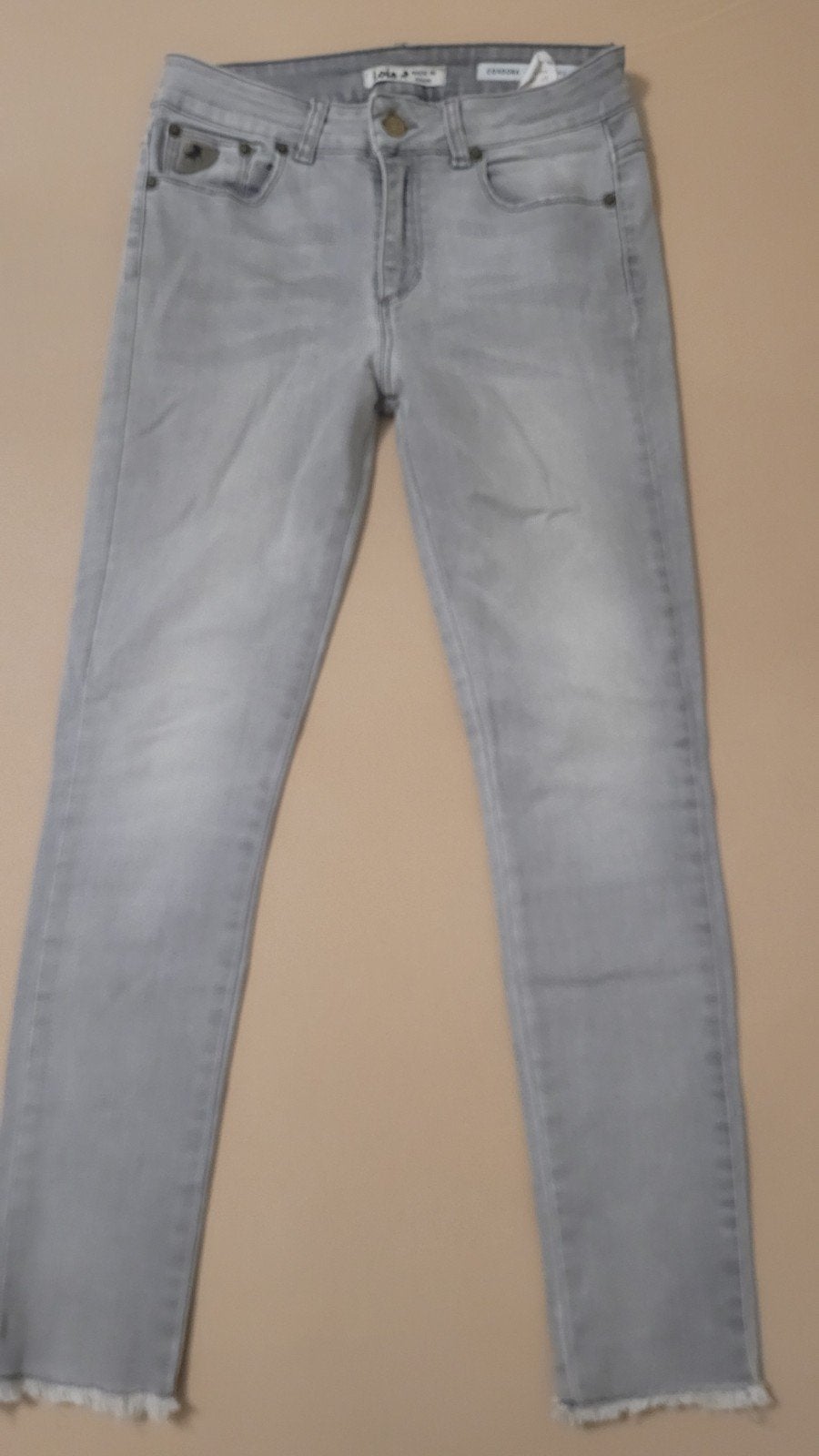 Lois Jeans - Lichtgrijze Skinny Jeans - Maat W27/W32, Lois Jeans, Ophalen of Verzenden, W27 (confectie 34) of kleiner, Grijs