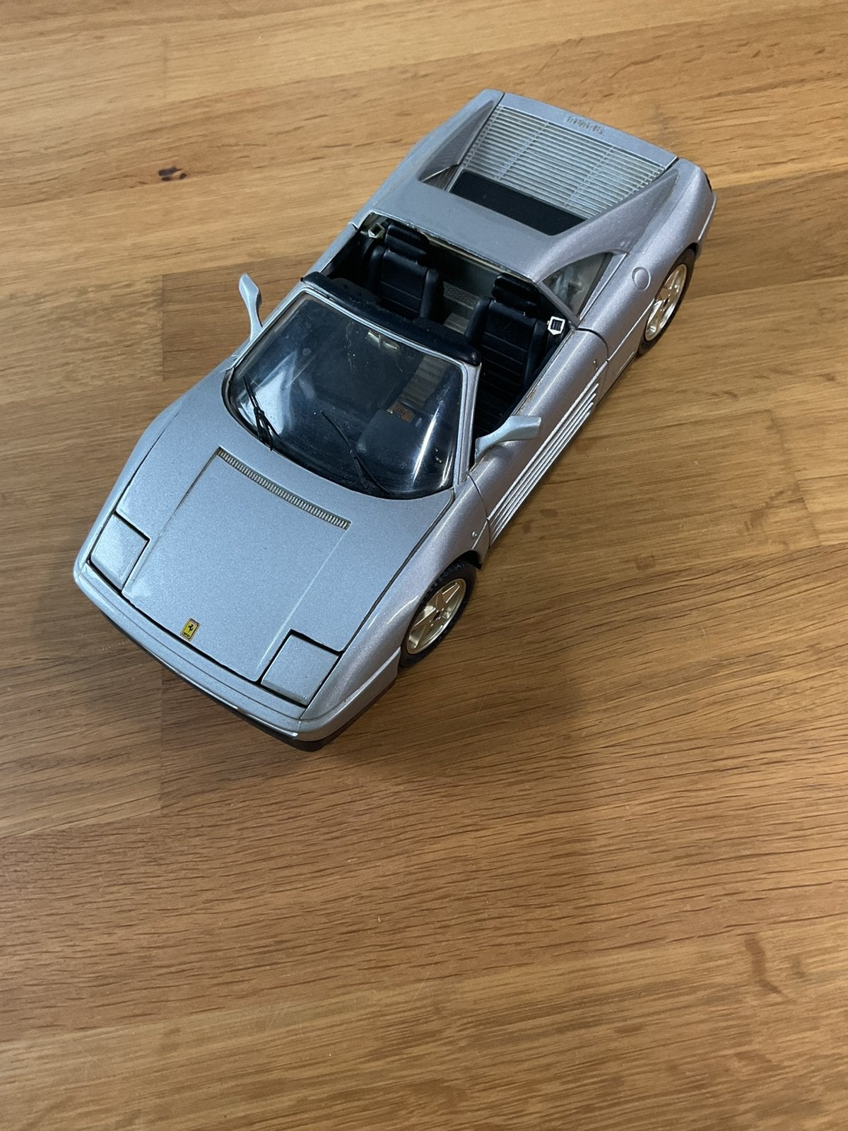 Ferarri 348 TS zilver met echte klap koplampen, Ophalen, Zo goed als nieuw