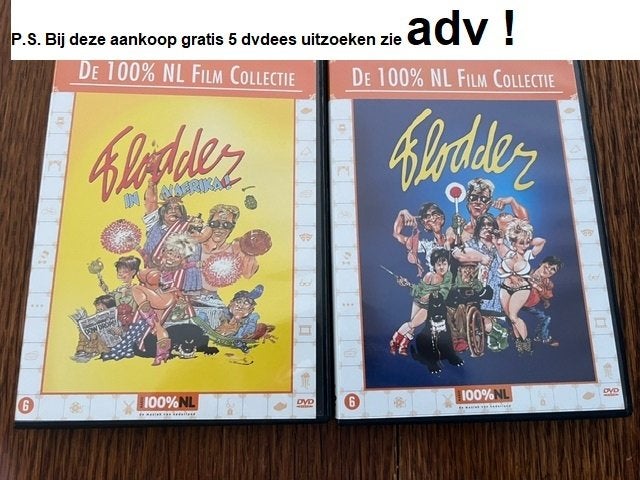 Flodder De Film + Flodder in Amerika Nieuwstaat, Alle leeftijden, Ophalen of Verzenden, Zo goed als nieuw, Komedie