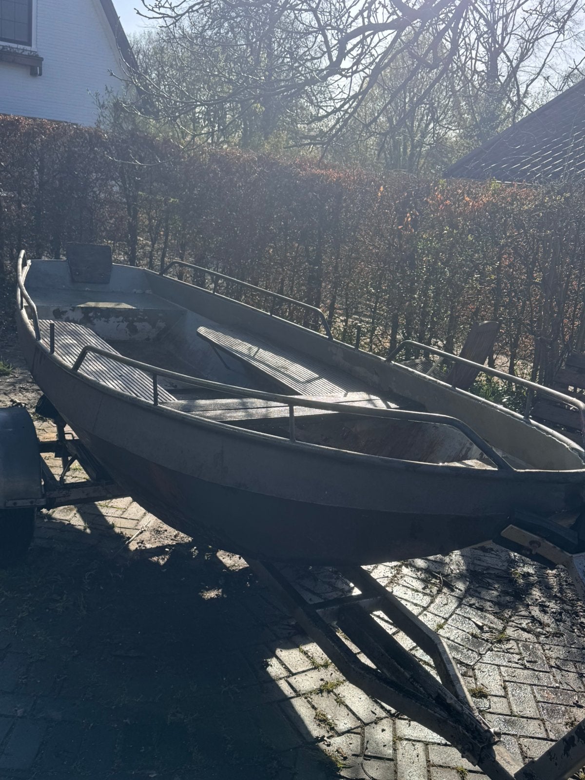 Opknap Sloep met Yamaha 6 PK 4-takt & Aanhanger, Ophalen, Gebruikt