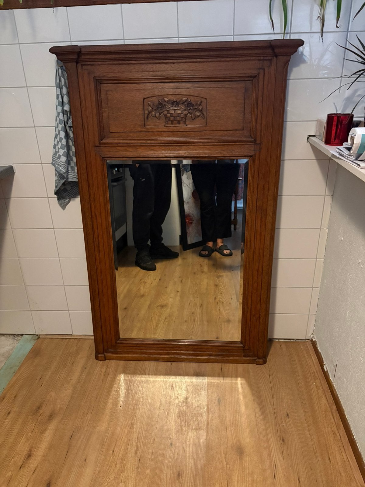 Antieke eiken kast uit 1820, Ophalen