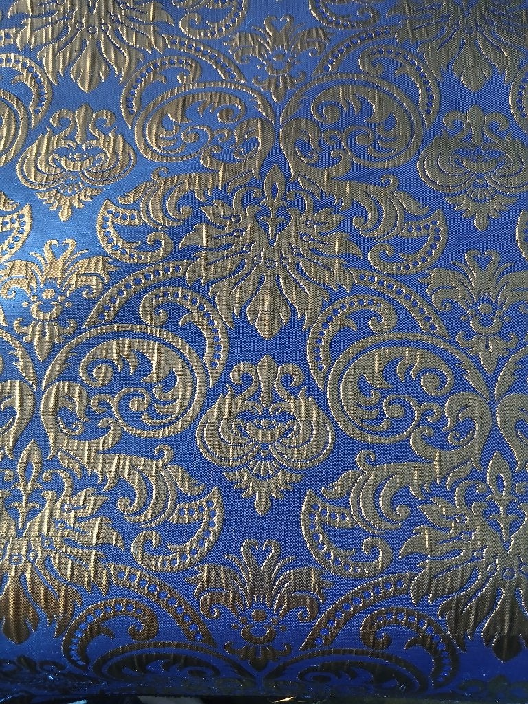 Stof, Blauw, 120 cm of meer, Ophalen of Verzenden, Katoen