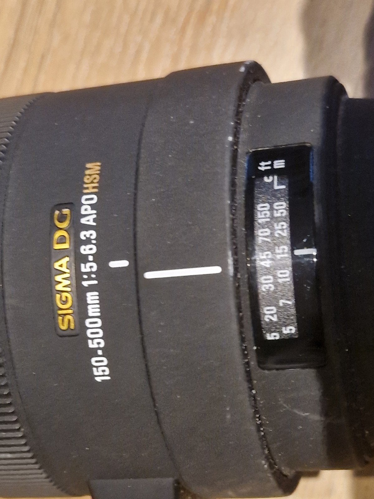 Sigma DG 150-500mm 1:5-6.3 APO HSM Telelens, Gebruikt, Sigma, Statiefgondel, Overige vattingen
