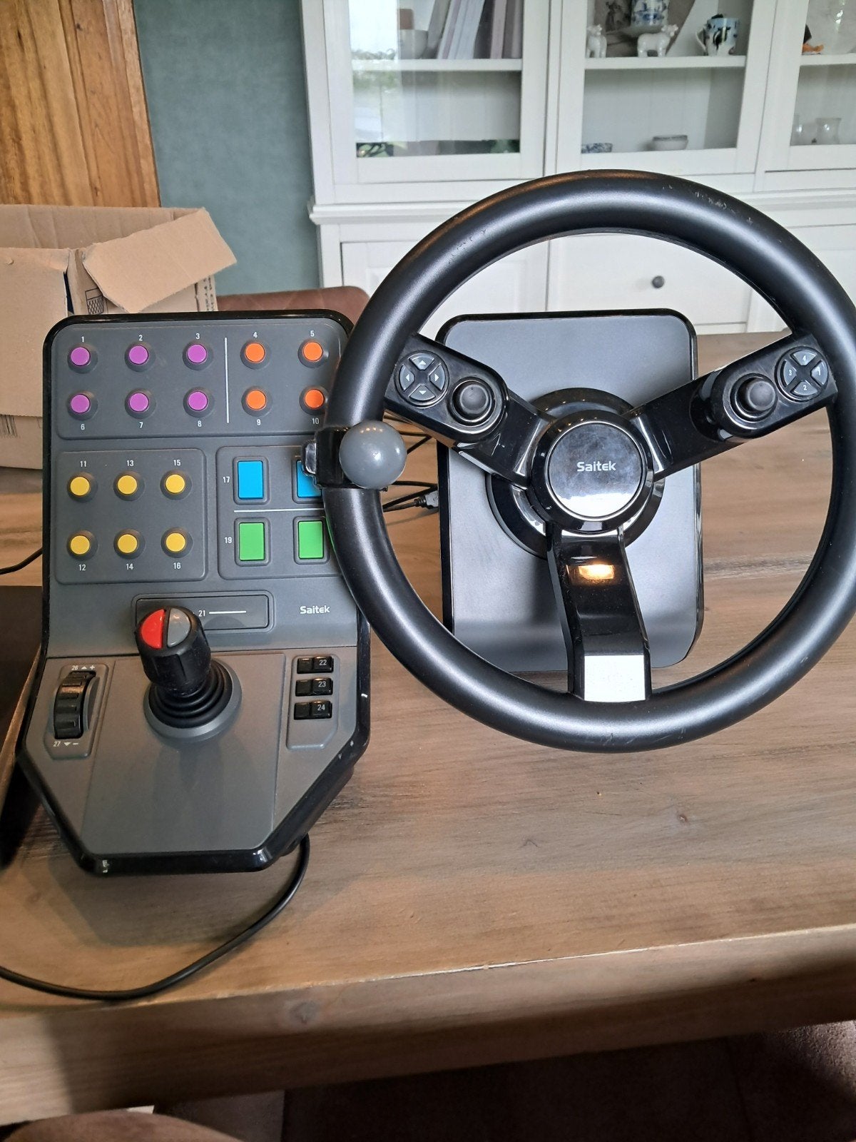 Farming simulator controler, stuur en spellen (complete set), Computers en Software, Joysticks, Zo goed als nieuw, Ophalen of Verzenden