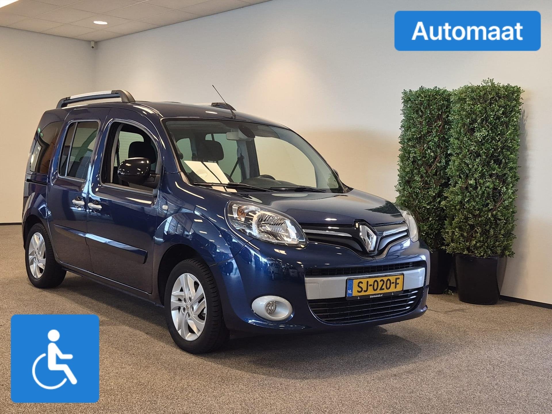 Renault Kangoo Rolstoelauto Automaat + Luchtvering, 12 maanden, Gebruikt, Blauw, Bedrijf