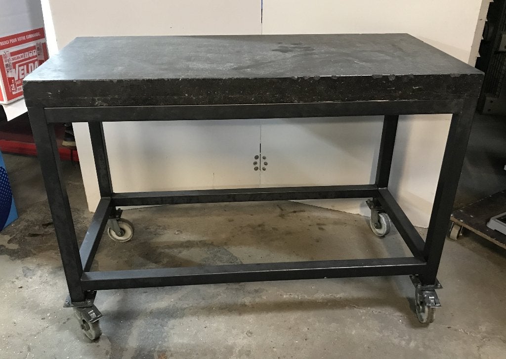 Vlaktafel 138x65x99 cm en150x100x109 cm, niet voor meetkamer, Ophalen, Gebruikt, 120 tot 170 cm