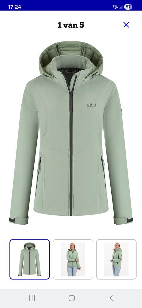 Kjelvik softshel jas dames, Maat 38/40 (M), Overige kleuren, Ophalen of Verzenden, Zo goed als nieuw