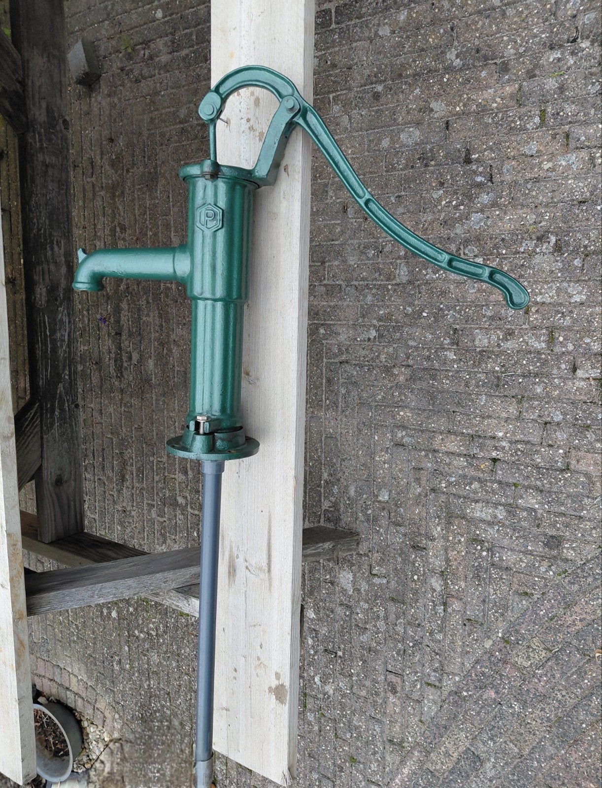 gietijzeren waterpomp - Groen, Ophalen of Verzenden, Gebruikt