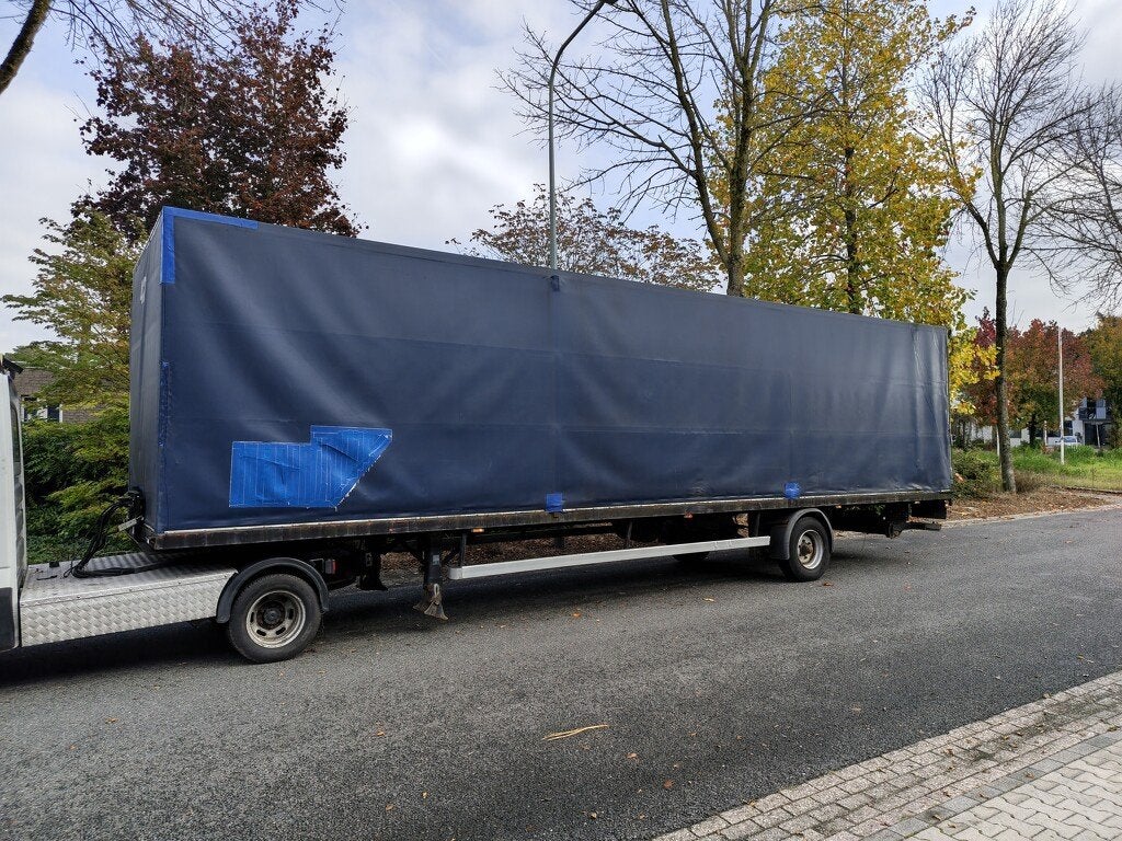 BE OPLEGGER / TRAILER 10 meter, Auto's, Overige brandstoffen, Bedrijf, Aanhangers en Opleggers, Te koop