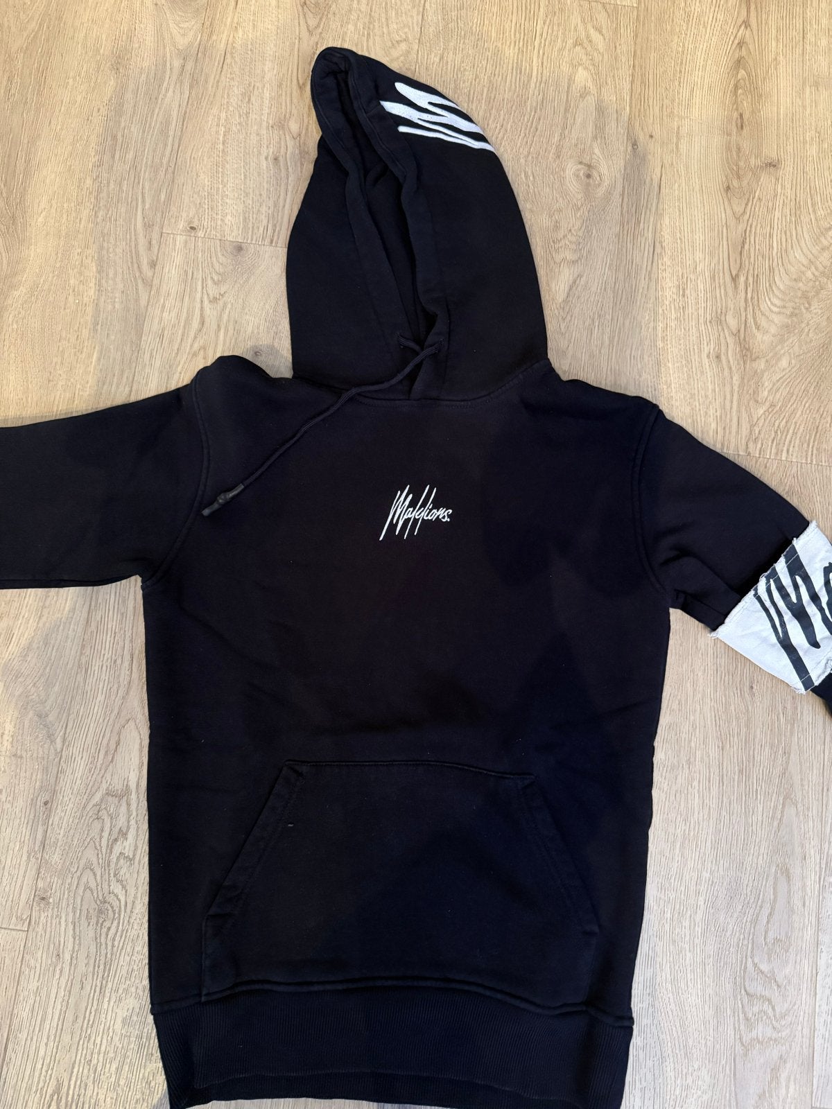 Malelions  hoodie donkerblauw Maat s, Ophalen of Verzenden, Zo goed als nieuw, Maat 46 (S) of kleiner, Blauw