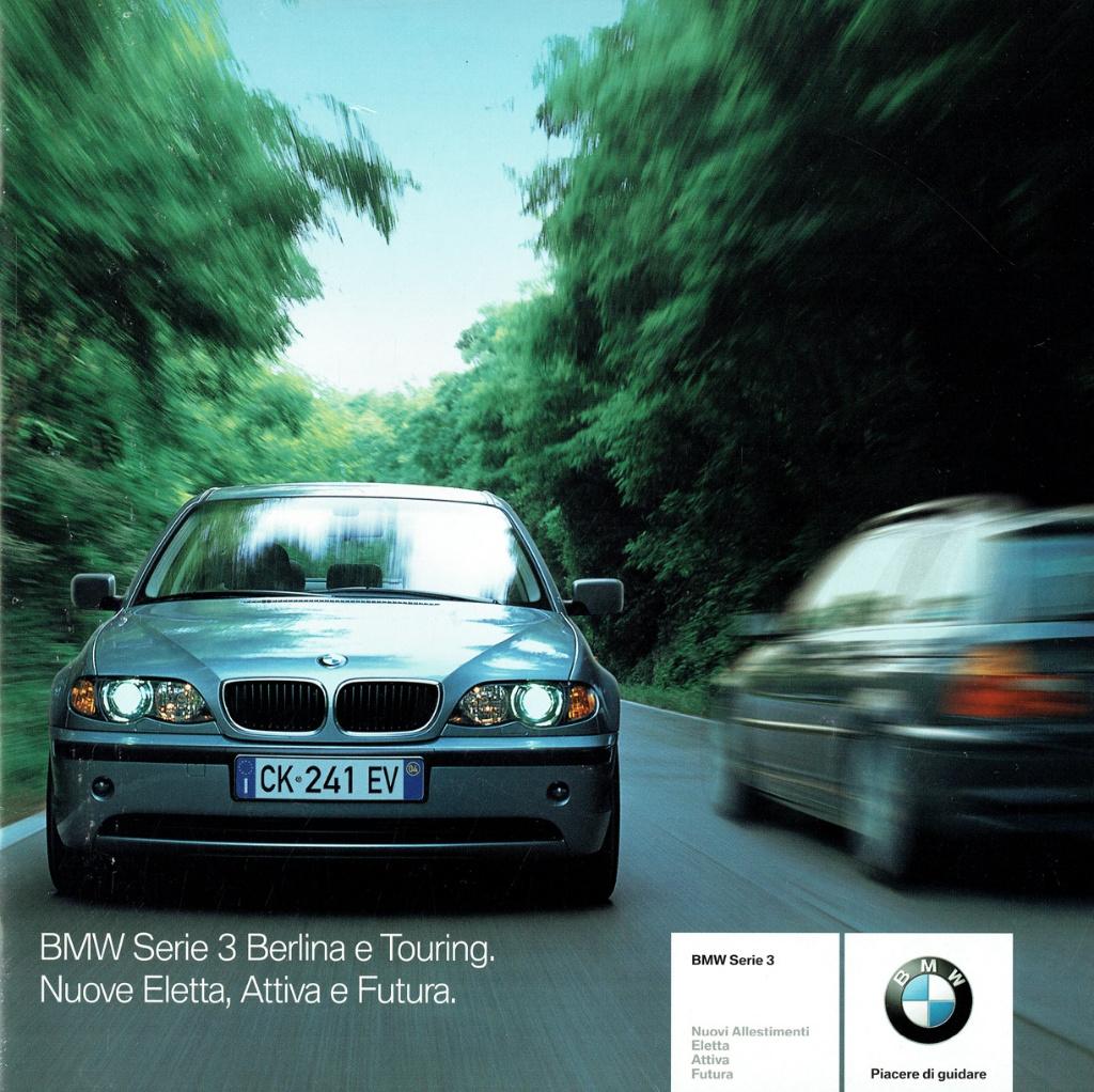 Folder BMW 3-serie Elette, Attiva en Futura (Italiaans 2004), Verzenden, Gelezen, BMW