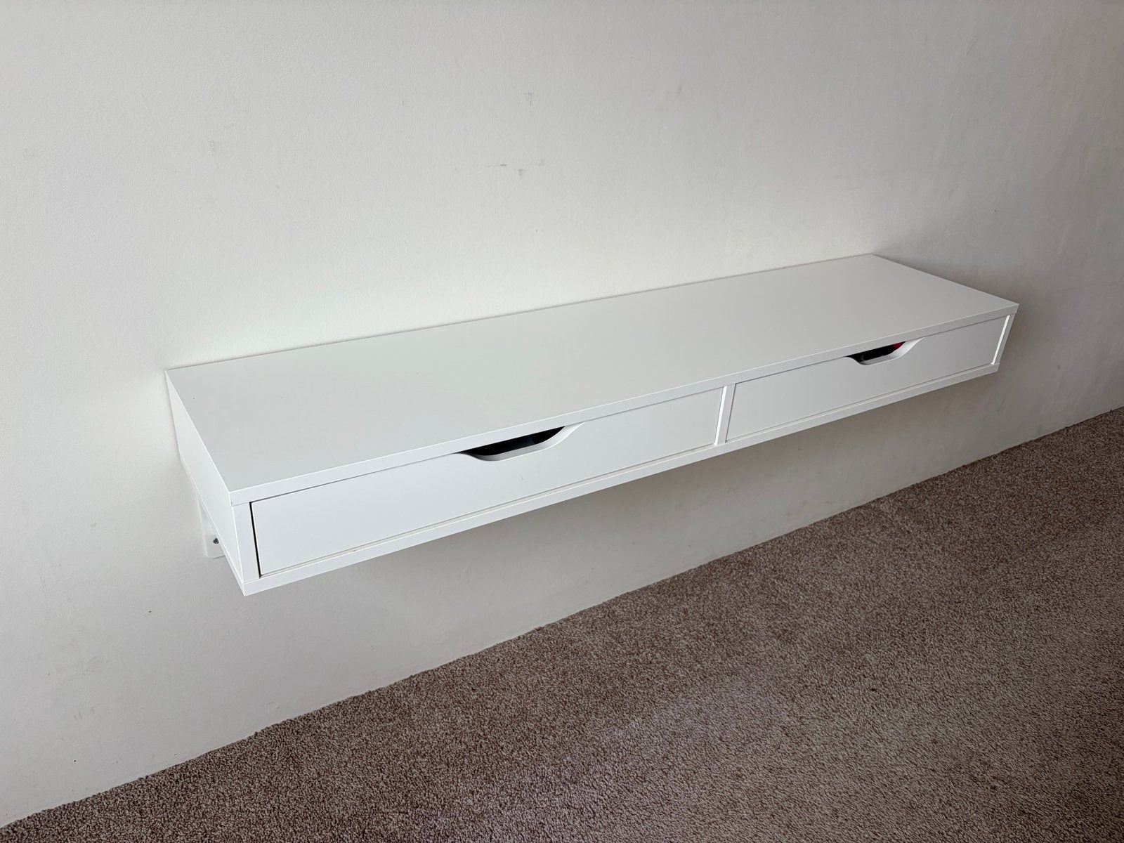 IKEA EKBY ALEX wandplank met 2 lades en 3 steunen, Huis en Inrichting, Ophalen, Zo goed als nieuw