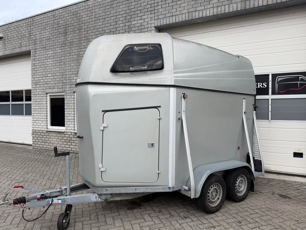 Hele nette x-trail Stinger 2 paards paardentrailer alu bodem, Ophalen, Gebruikt, Polyester, 2-paards trailer