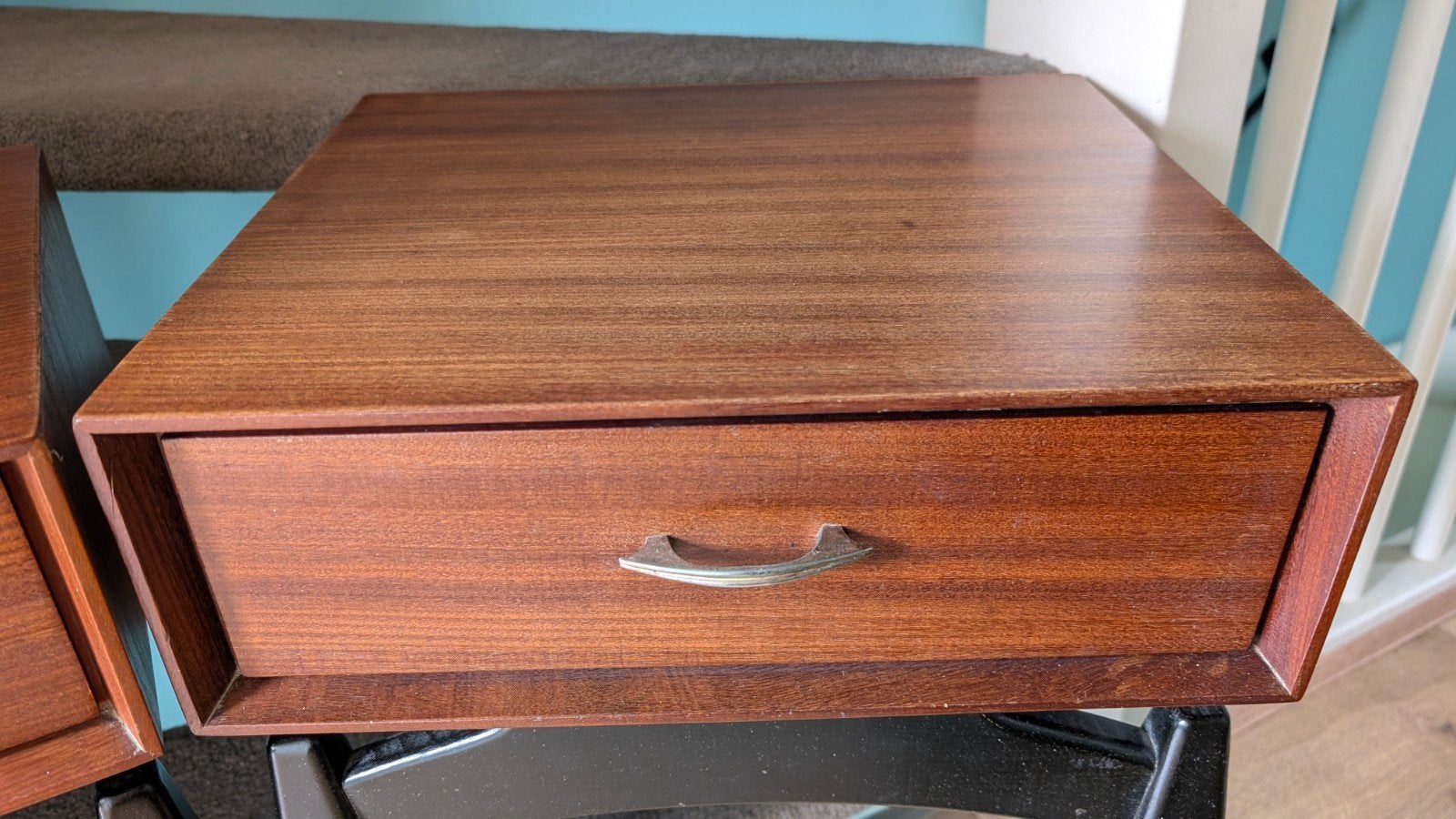 Set vintage nachtkastjes met gratis hoofdbord, Ophalen, Gebruikt, Minder dan 45 cm, Minder dan 55 cm