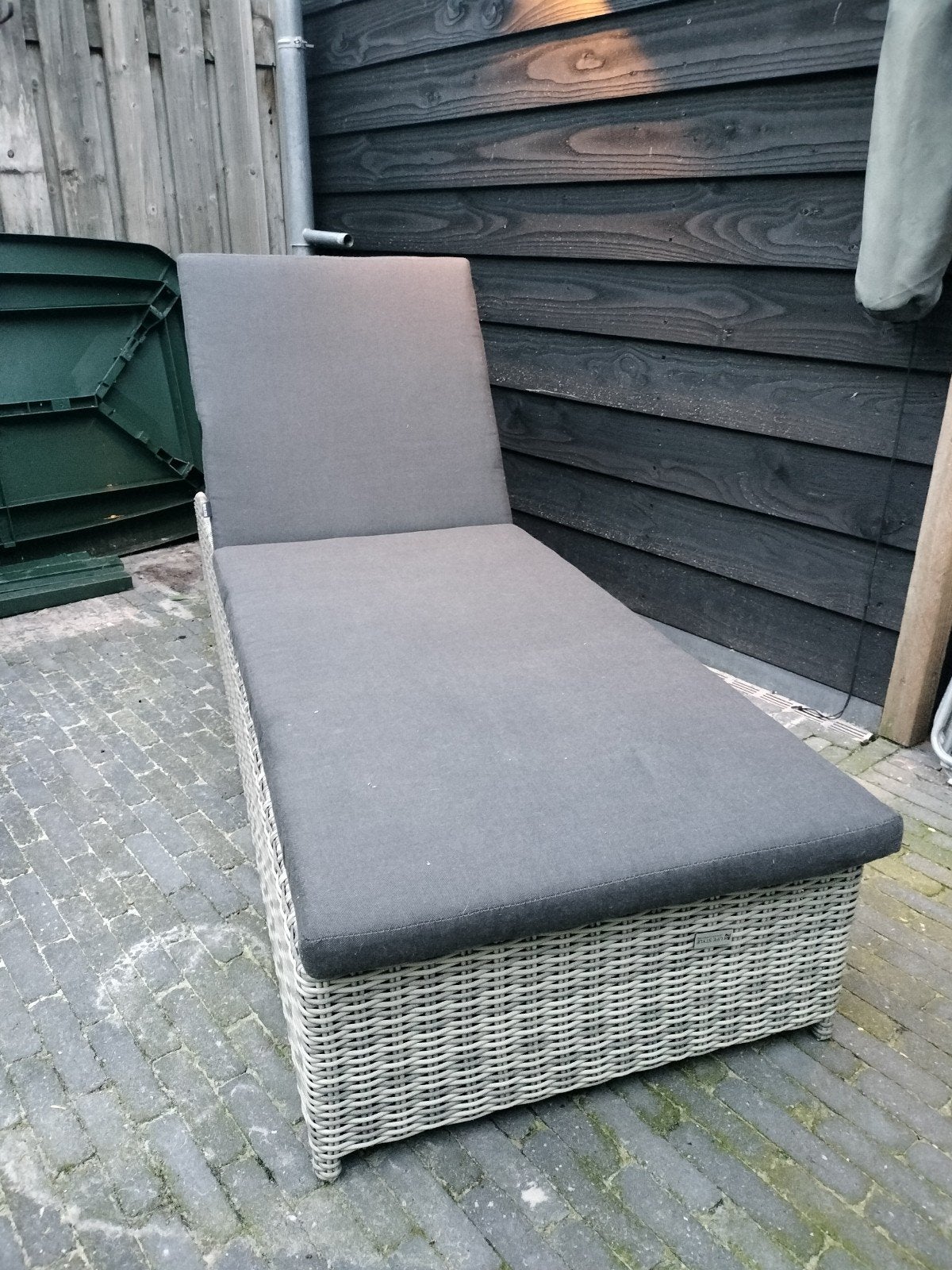 Ligbed Lifestyle - Zo goed als nieuw - Antraciet kussen, Ophalen, Zo goed als nieuw, Aluminium, Verstelbaar