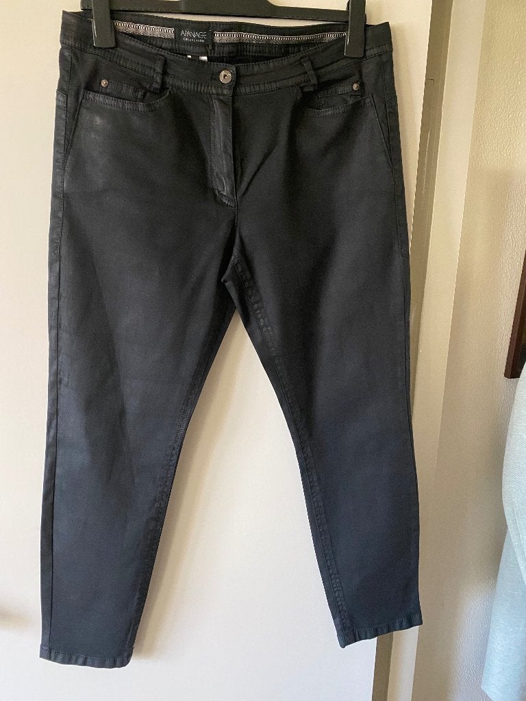 broek Apanage 44 zwart, Zwart, Maat 42/44 (L), Ophalen of Verzenden, Zo goed als nieuw