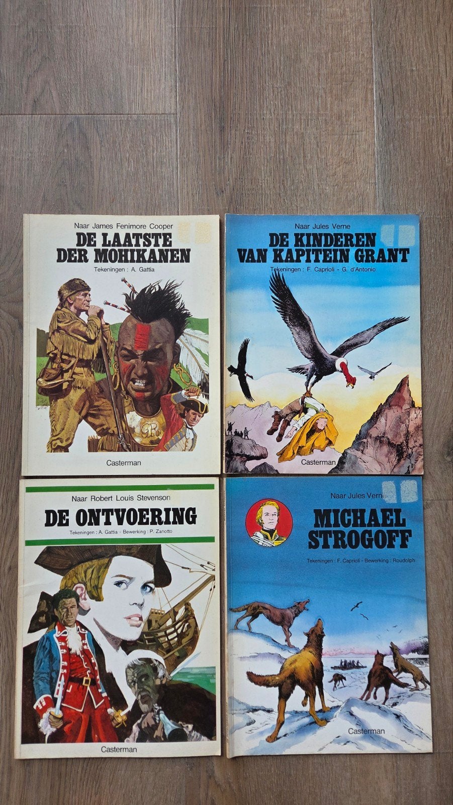schatkamer reeks , mohikanen , ontvoering , Grant , Strogoff, Meerdere stripboeken, Ophalen of Verzenden, Gelezen