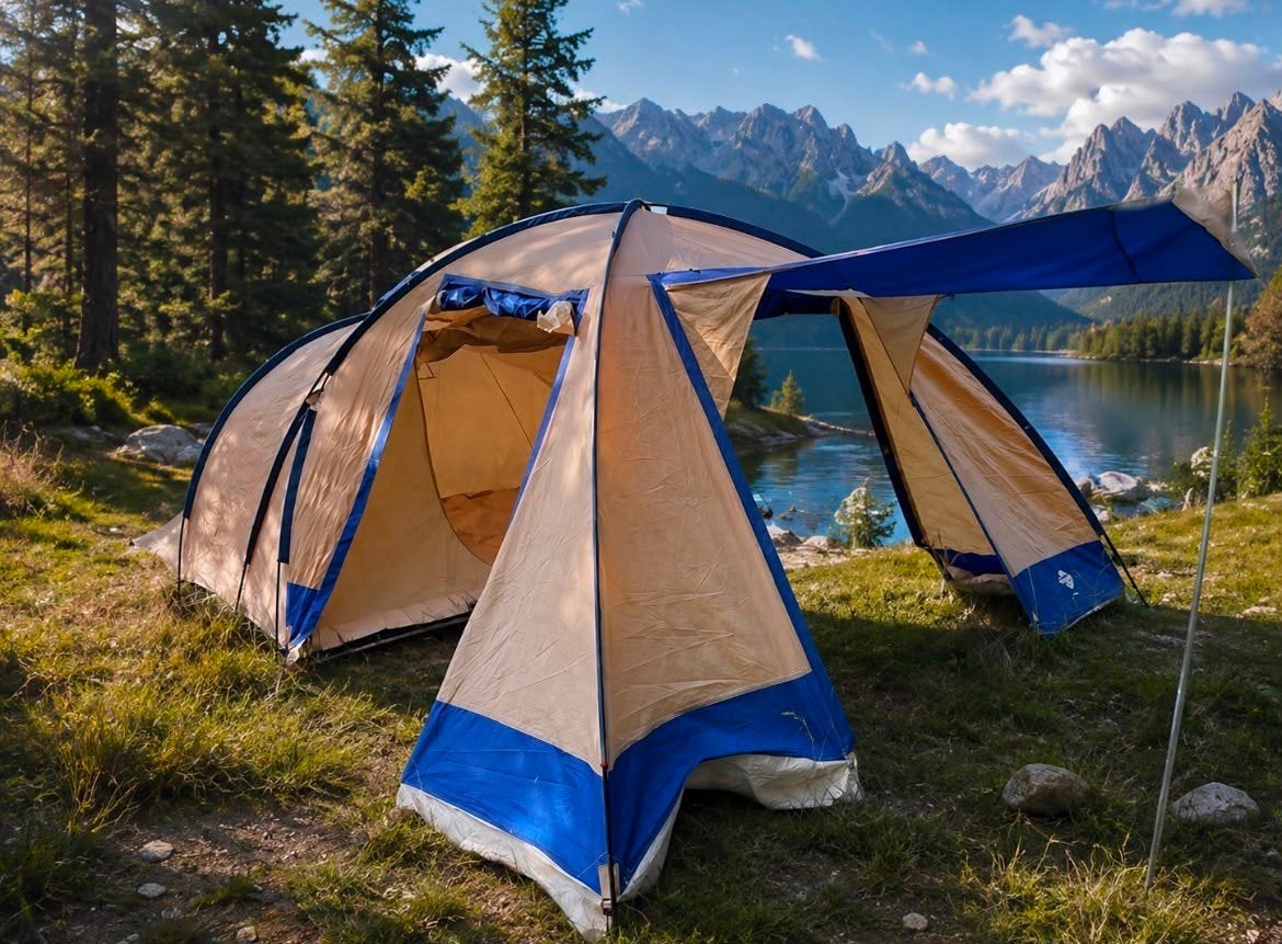 Ruime Ontario 5 tent, Caravans en Kamperen, Ophalen, Gebruikt, Tot en met 5