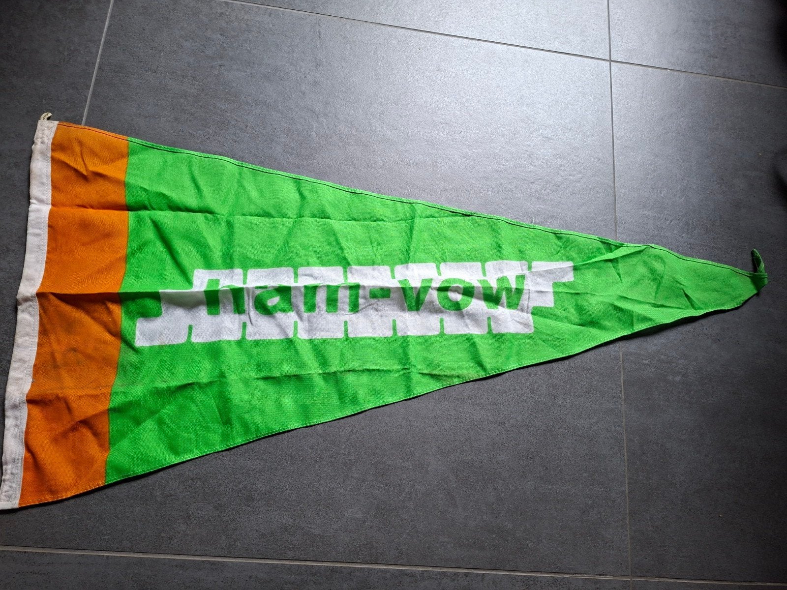 ham vow vlag, Ophalen of Verzenden, Zo goed als nieuw, Reclamebord