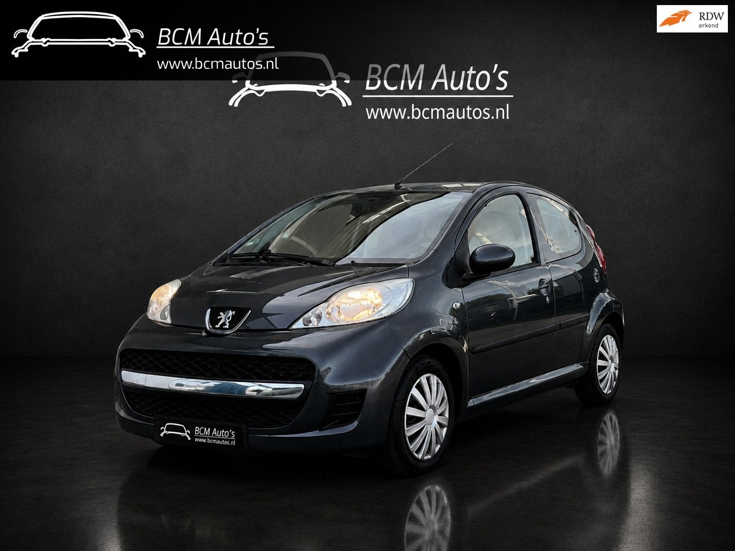 Peugeot 107 1.0-12V XS AUTOMAAT|Airco|Cv|5 Deurs|NAP, Auto's, Stof, Gebruikt, Zwart, 4 stoelen