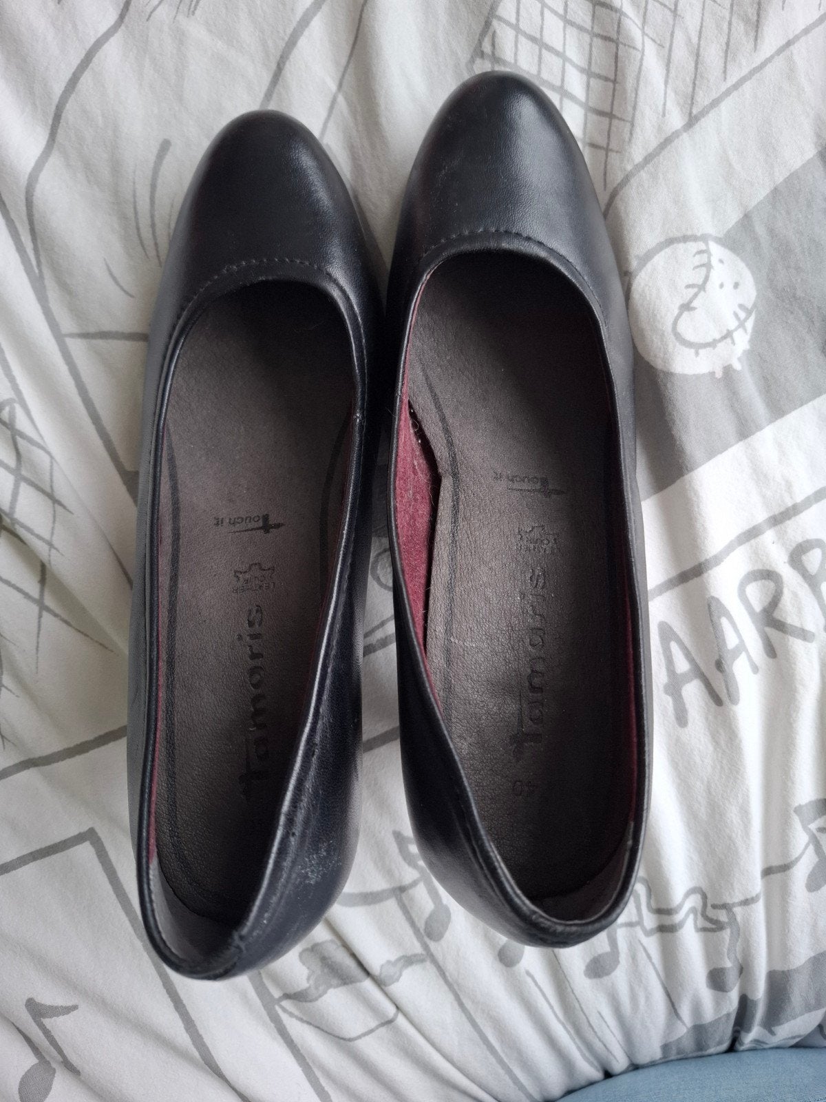 Mooi zwarte schoentjes. Maat 40. Tamaris., Tamaris, Zwart, Overige typen, Ophalen of Verzenden