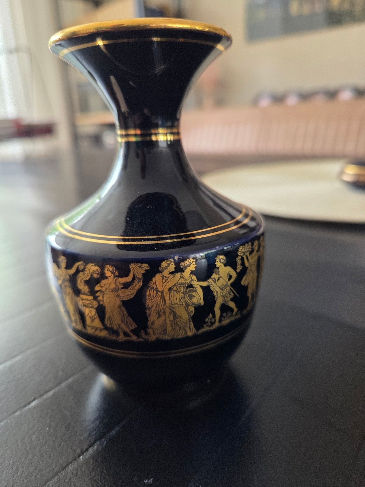Neofitou Keramik 24K Gouden Vaasje - Handgemaakt Grieks, Antiek en Kunst, Ophalen of Verzenden