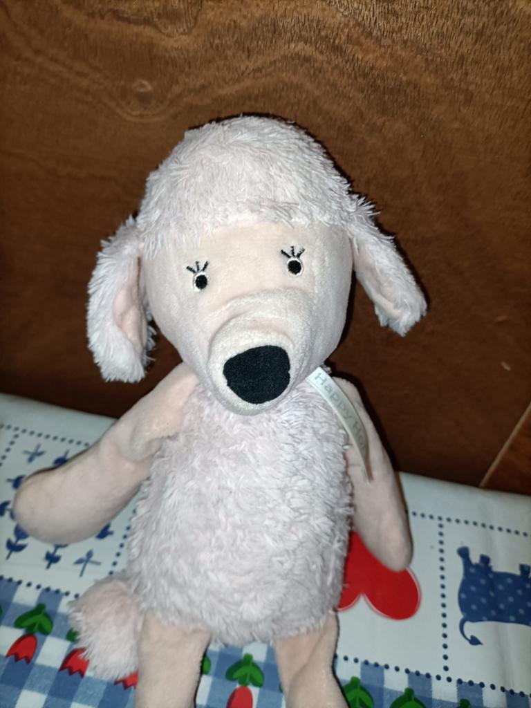 Happy Horse roze poedel knuffel 34 cm groot, Ophalen of Verzenden, Zo goed als nieuw, Overige typen