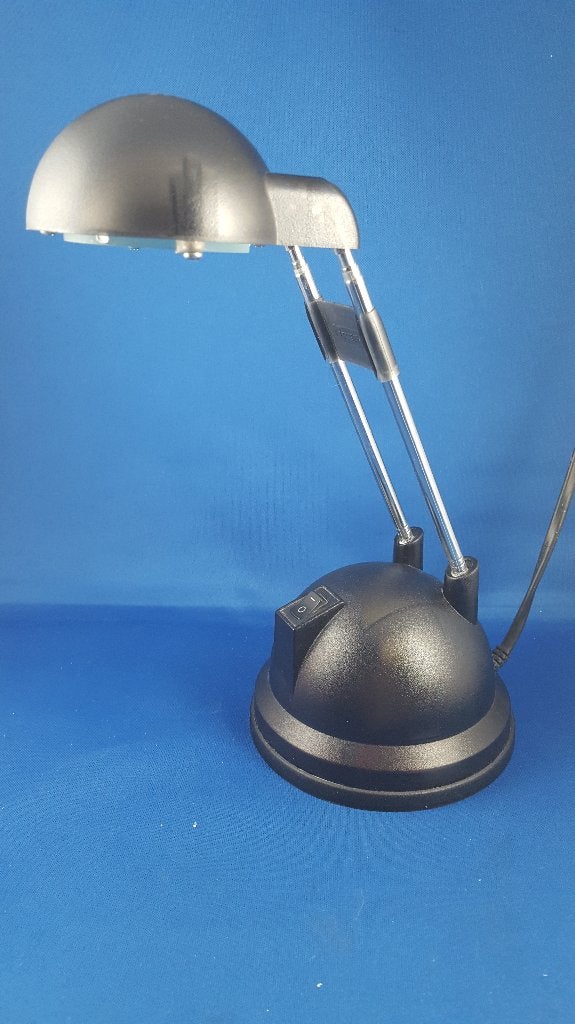 Vintage tafellamp, bureaulamp met antennes, zwart. 5A5, Tweedehands verkoop, Tweedehands verkoop, Gebruikt, Ophalen of Verzenden