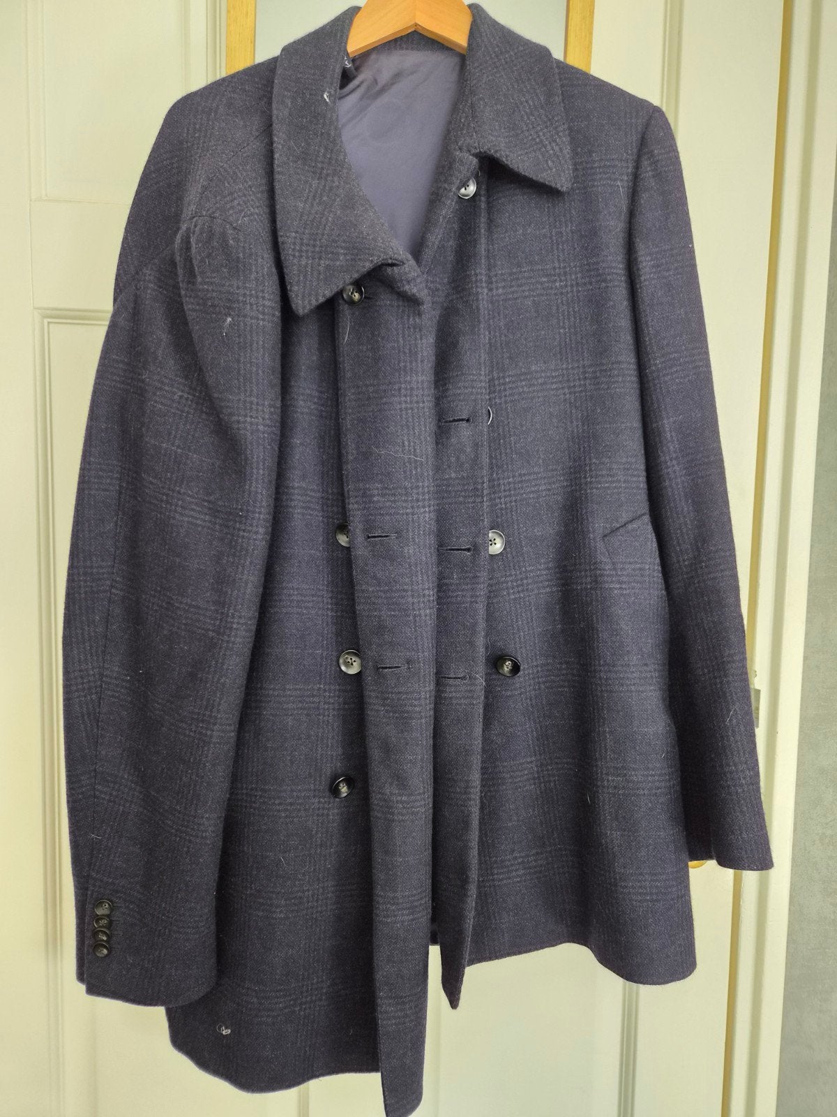 suitsupply mantel 58 wol en kasjmier, Blauw, Maat 56/58 (XL), Ophalen of Verzenden, Zo goed als nieuw