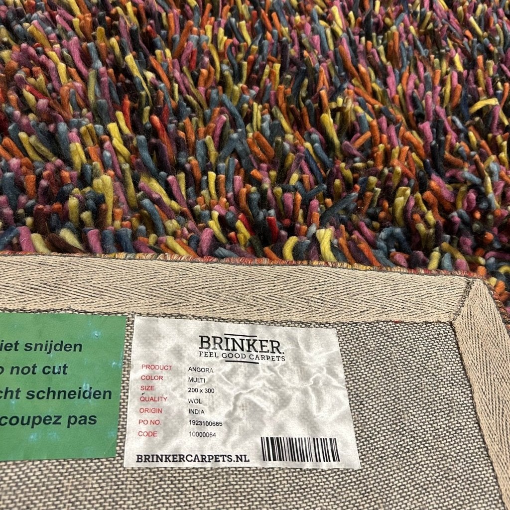 Brinker Angora Multi Vloerkleed - 200x300cm, Brinker, Brinker, 200 cm of meer, Geel