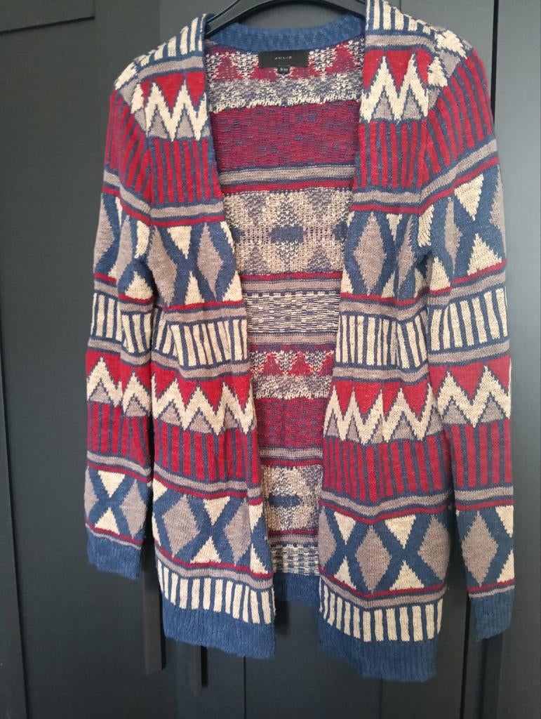 Julie Aztec Print Vest - Maat S/M, Kleding | Dames, Ophalen of Verzenden, Zo goed als nieuw, Maat 36 (S), Rood