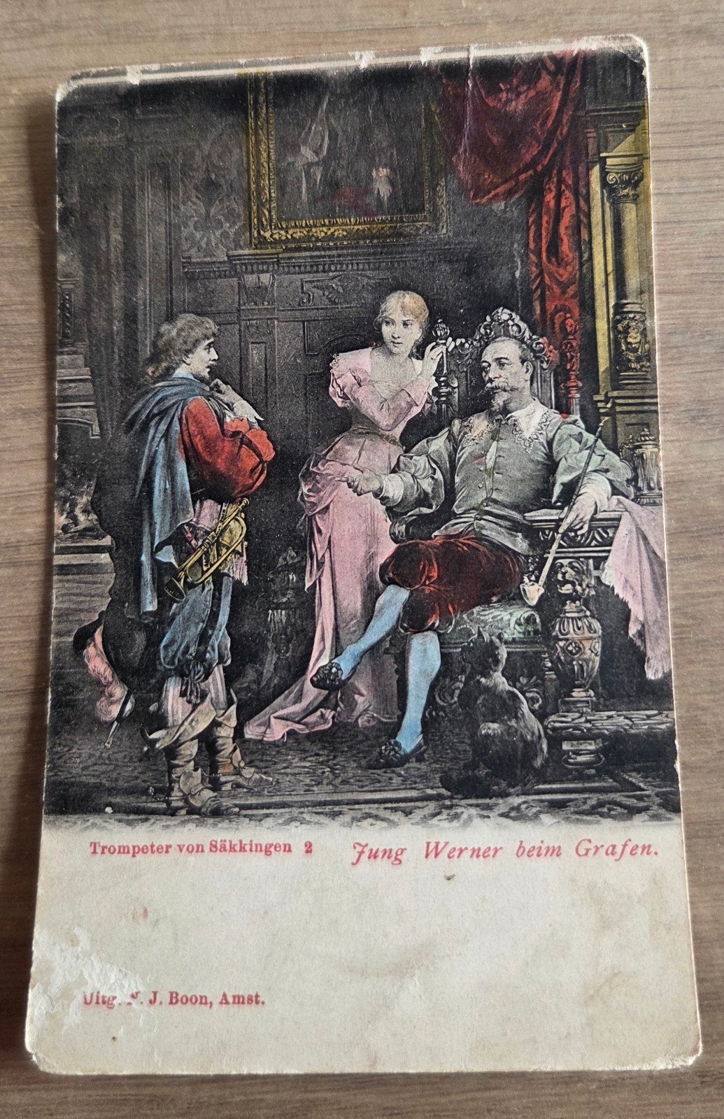 Oude ansichtkaart: Trompeter von Säkkingen, Jung Werner, Ophalen of Verzenden, Voor 1920, Ongelopen