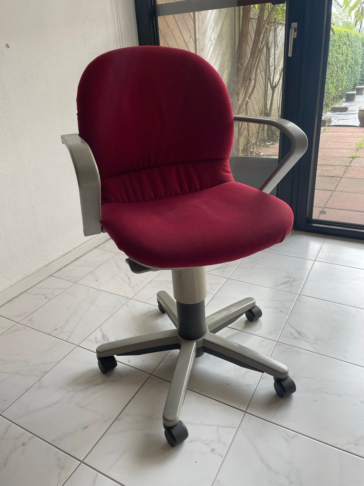 Bureaustoel rood, Ophalen, Gebruikt, Rood, Bureaustoel