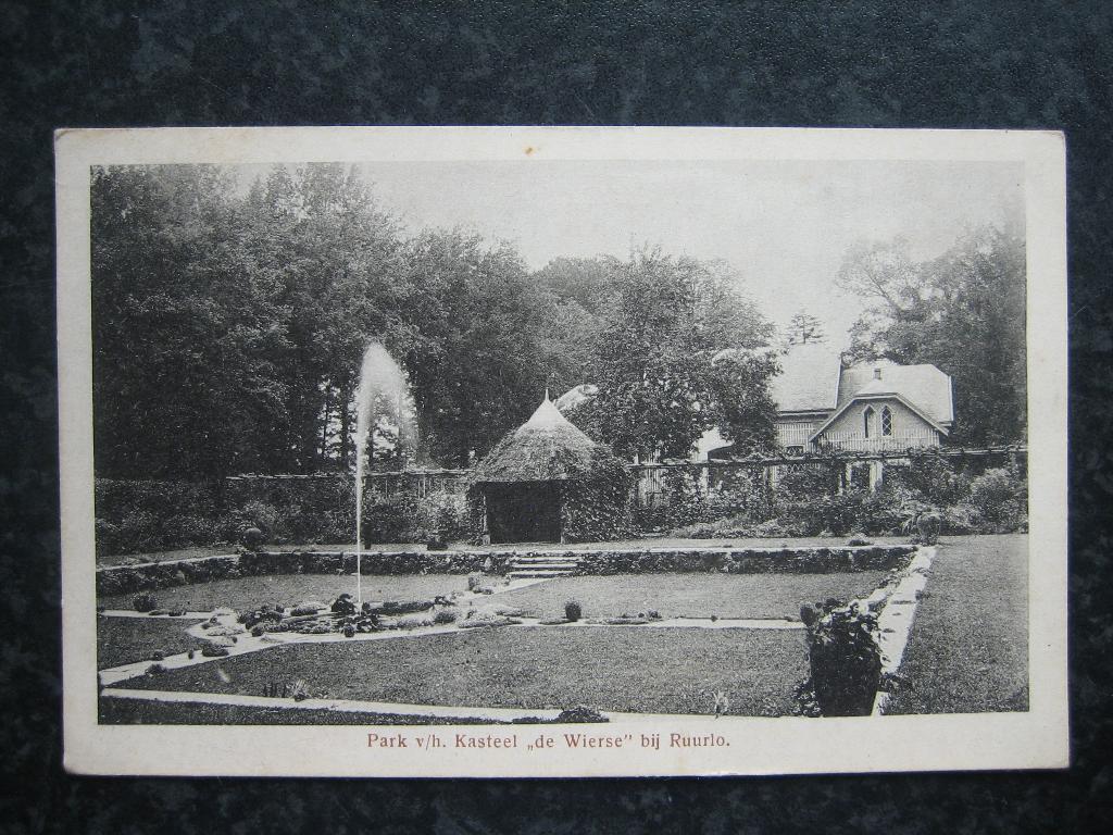 RUURLO Park v/h kasteel De Wierse, Ophalen of Verzenden, 1920 tot 1940, Gelderland