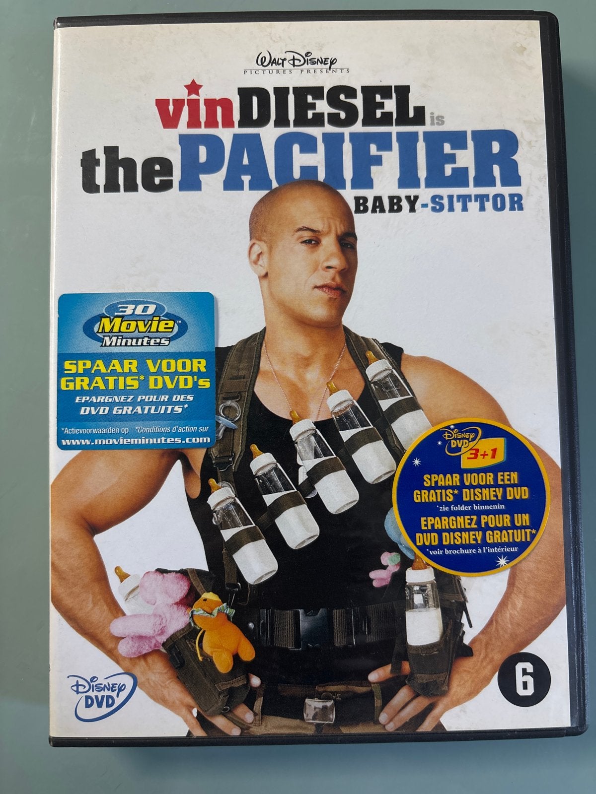 The Pacifier (Vin Diesel) - Disney DVD, Vanaf 6 jaar, Ophalen of Verzenden, Gebruikt