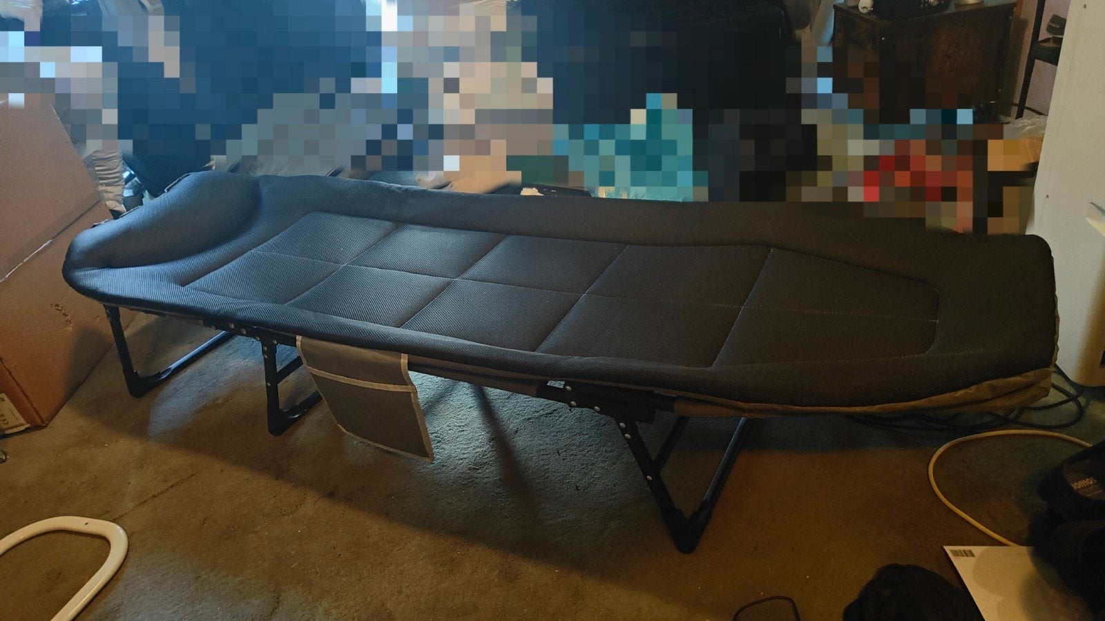 Kampeerbed / stretcher, Ophalen