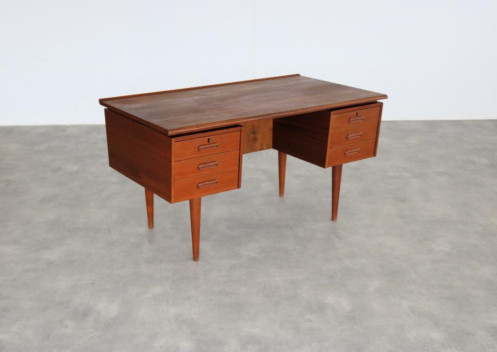 vintage bureau | jaren 60 | teak | Deens, Gebruikt, ., Ophalen of Verzenden, .