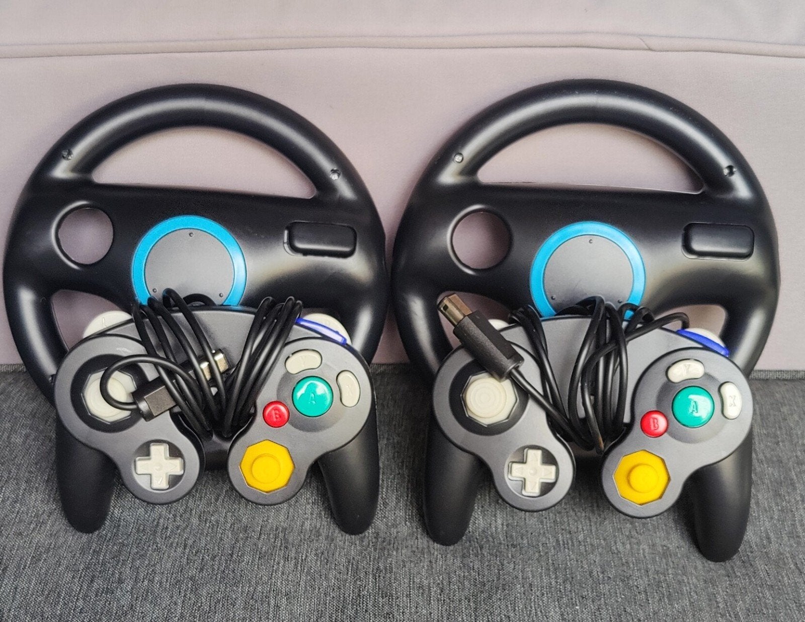 GameCube controllers met stuurwielen, Spelcomputers en Games, Ophalen of Verzenden, Nieuw, Gamecube, Stuurtje of Sportattribuut