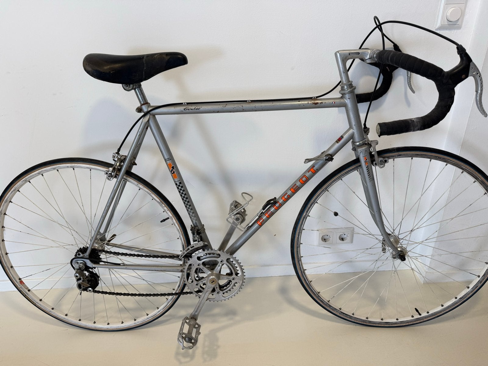 Peugeot racefiets - Vintage racefiets, Gebruikt, Staal, 53 tot 57 cm, Ophalen
