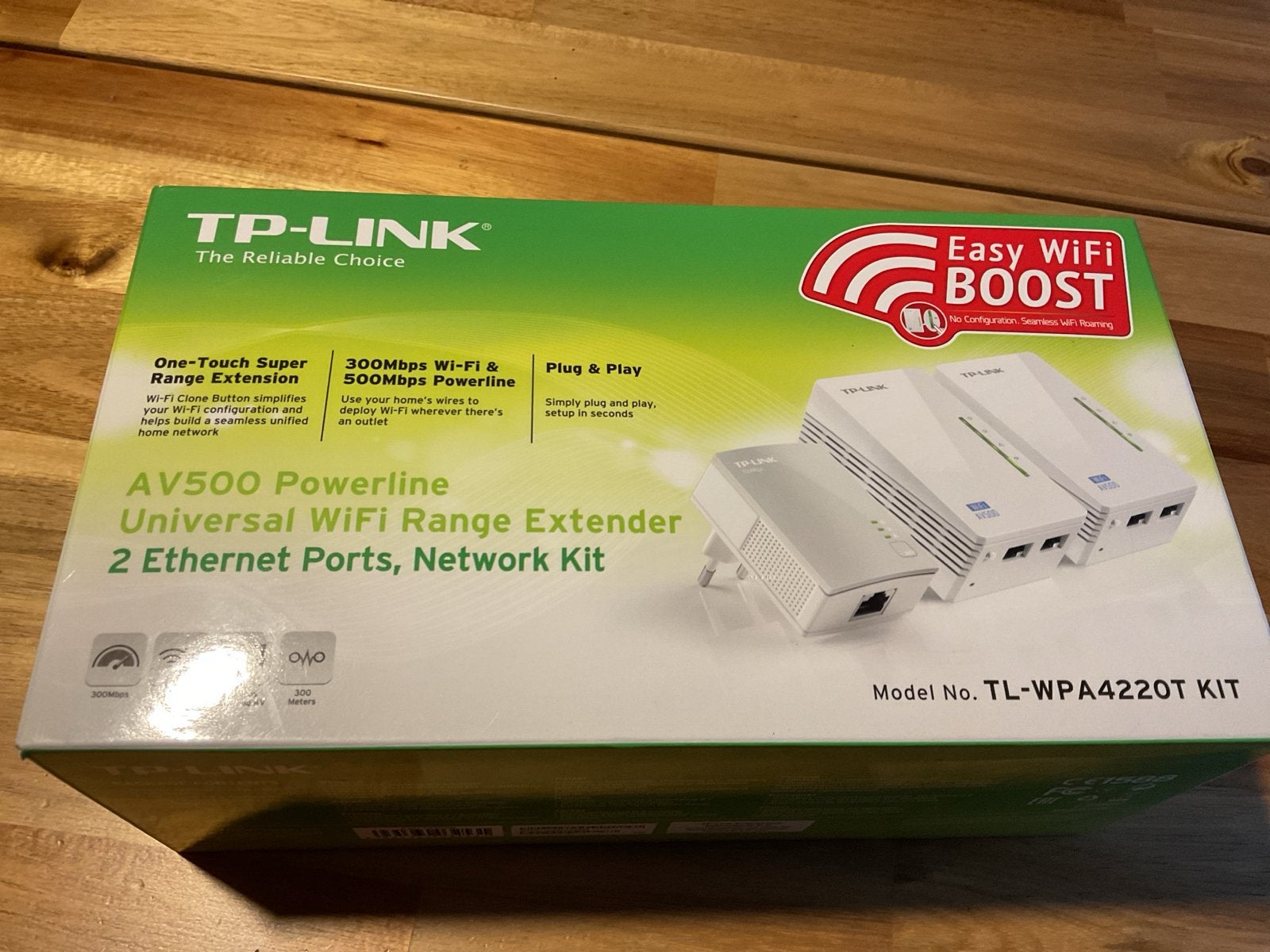TP-Link AV500 Powerline WiFi Range Extender Kit, Ophalen of Verzenden, Zo goed als nieuw