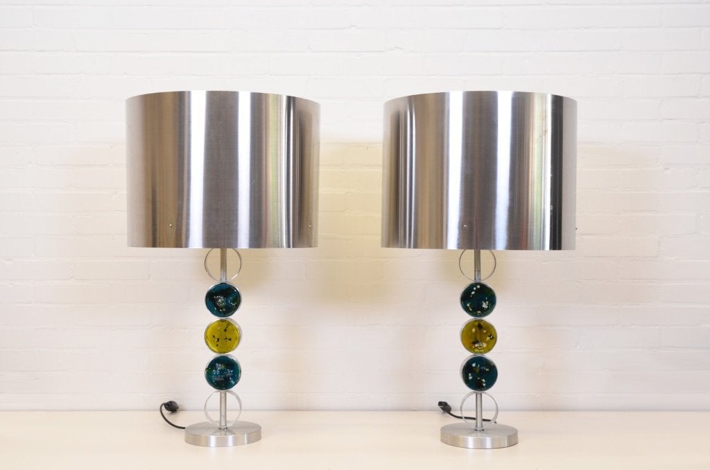 2 Raak tafellampen Nanny Still, Huis en Inrichting, Ophalen, Gebruikt, Glas
