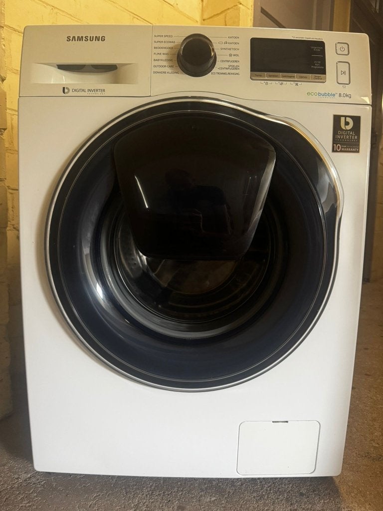 Samsung Wasmachine Eco Bubble 8kg, Witgoed en Apparatuur, Wasmachines, Ophalen, Gebruikt, Voorlader, 85 tot 90 cm