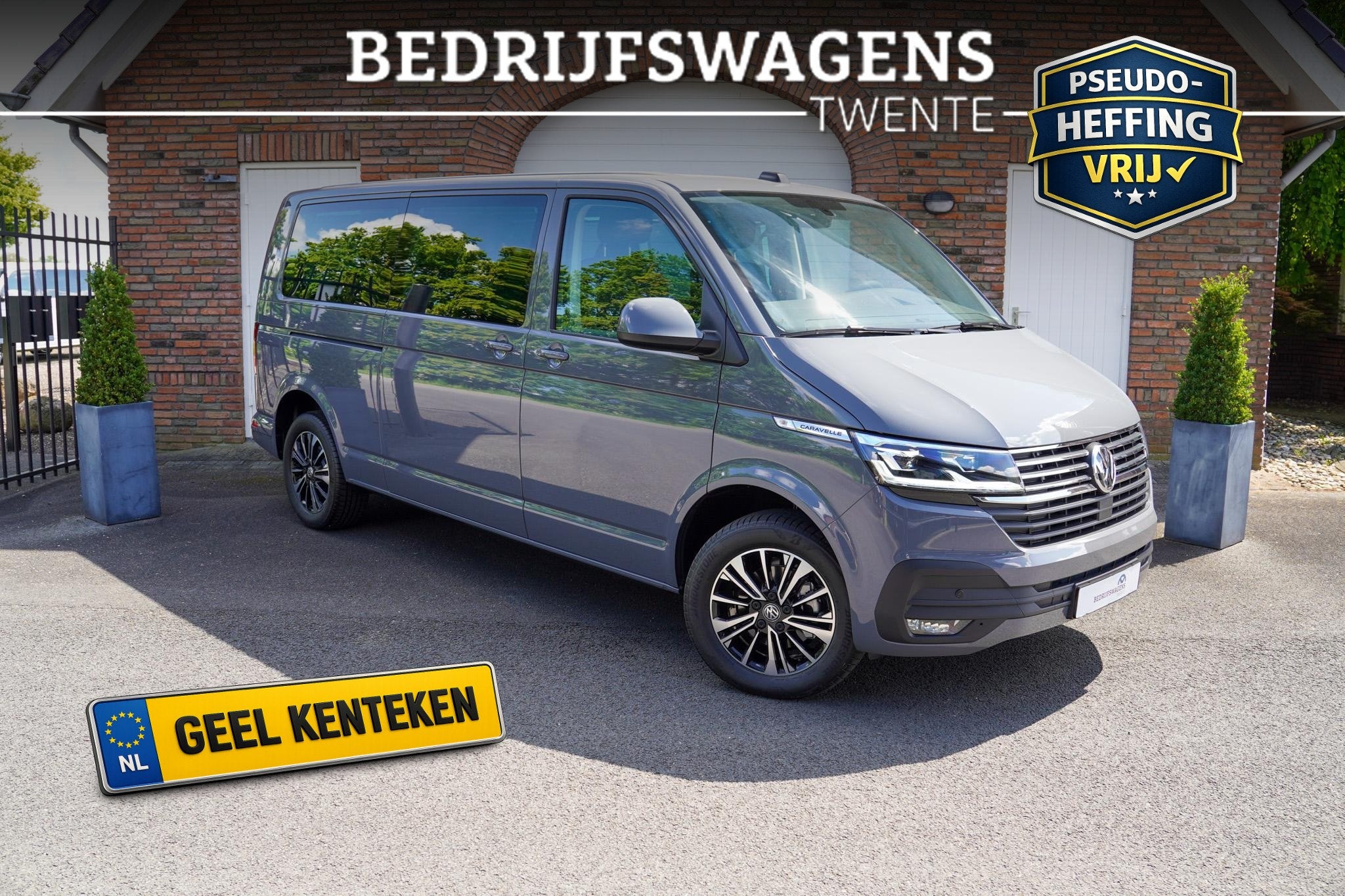 Volkswagen Transporter T6.1 Caravelle 2.0 TDI 150 PK DSG CAR, Adaptive Cruise Control, Stof, Gebruikt, 150 pk
